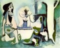 Le déjeuner sur l herbe Manet 12 1961 Desnudo abstracto